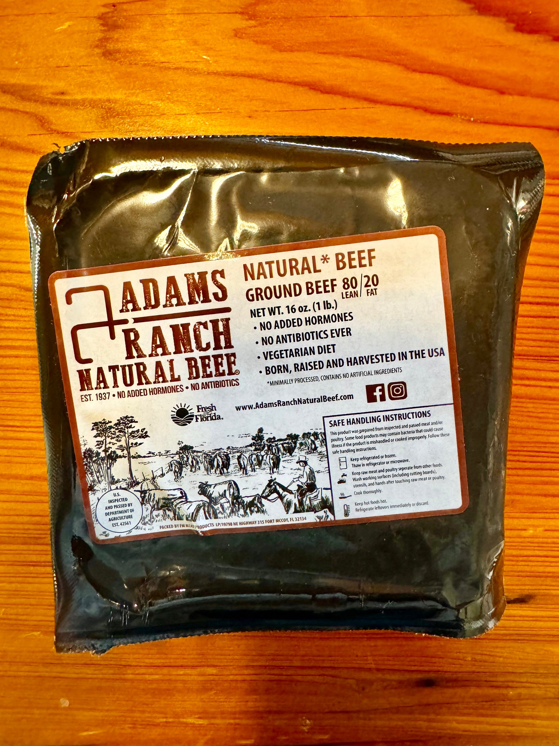 Adams Foraker Ranch Ground Beef – Adams Ranch Natural Beef